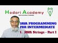 Java Programming for Intermediate - 1. Java Strings   Part I