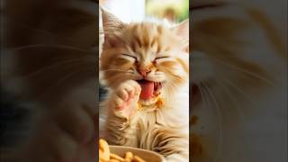 🇬🇧 Title: Adorable Kitten: Playing, Eating \u0026 Dancing! 🐾🎾🍽️🎶