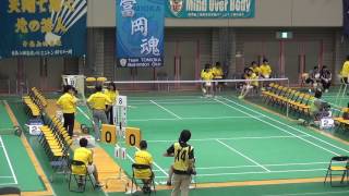 2017年 バドミントン女子学校対抗 ふたば未来学園vs青森山田 決勝 3