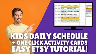 Step-by-Step Tutorial: Automated Kids Daily Schedule & One Click Activity Cards
