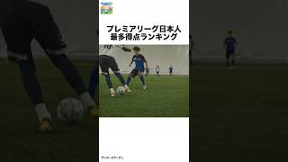 プレミアリーグ日本人最多得点ランキング#サッカーピアーチェ #サッカー #shorts