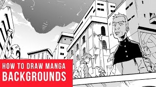 How To Draw Manga Backgrounds SHONEN Ep 3