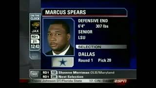 Cowboys Select DE Marcus Spears (2005 NFL Draft)