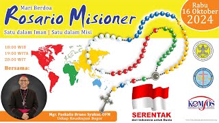 Doa Rosario Misioner, Rabu, 16 Oktober 2024-Bersama Uskup Bogor