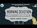 MORNING DEVOTION | 09-08-2024 | SERMON BY: PR.E.DAVID BERNARD SHA | LIVE STREAMING.