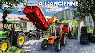 Farming Simulator OLD GENERATION: Huge Corn Silage \u0026 Realistic Silo Covering !