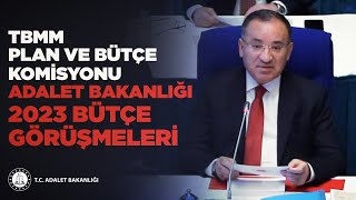 BAKAN BOZDAĞ, TBMM PLAN VE BÜTÇE KOMİSYONUNDA, 2023 YILI BÜTÇESİNİN SUNUMUNU YAPTI