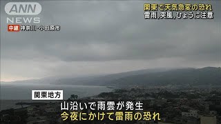 関東で天気急変の恐れ　雷雨・突風・ひょうに注意(2024年4月1日)