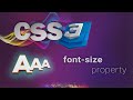 CSS for beginners 47: font-size property