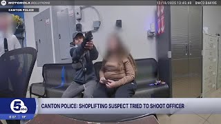 VIDEO: Alleged shoplifter tries to shoot Ohio officer inside Walmart, but gun doesn't fire