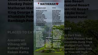 All About ❤️Matheran❤️ | Place To Visit | Stay | place To Eat | activities | Tracks