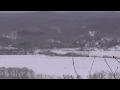 winter steam locomotive from sarrun observation deck　サルルン展望台からの冬の湿原号ＳＬ（茅沼～塘路駅）