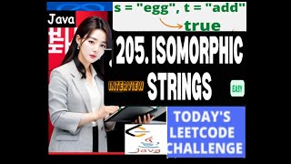 LeetCode 205 Isomorphic Strings | Java Solution | Developer Coder | LinkedIn | Interview Problems
