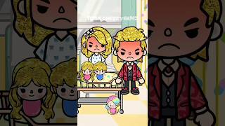 My family hates me because I'm the only one without golden hair 😱💔 #tocaboca #tocalifeworld #shorts