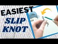 The EASY Way: How to Tie a SLIP KNOT to Start Crocheting for Beginners