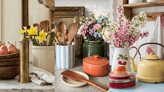 SPRING KITCHEN DECORATING IDEAS: How to Create a Cozy Vintage Cottage Sanctuary