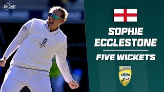 Ecclestone rewarded for marathon shift with five-wicket haul | Australia v England 2025