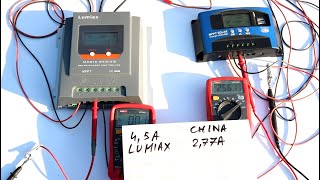 Porównanie regulatorów ładowania - LUMIAX VS Chińskie pseudo MPPT