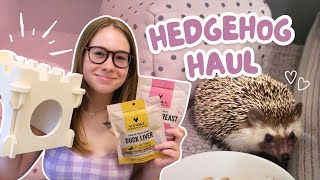 Hedgehog Supplies Haul & Diet Updates 🦔💗