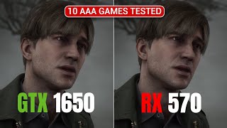 AMD RX 570 4GB vs Nvidia GTX 1650 | 10 AAA Games Tested