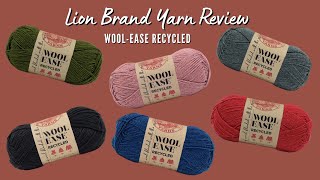 Wool Ease Recycled Yarn Review - New Lion Brand Yarn!