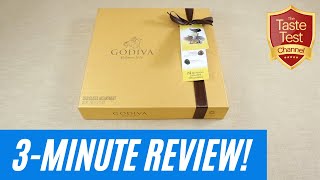 UNBOXING & TASTING | Godiva Luxury Belgian Chocolates | 3 Minute Review & Taste