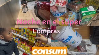 ✅Noche de compras en el supermercado del pueblo | Conozcan un poco 😃💖 #cute #compras #españa 🇸🇻🇪🇸