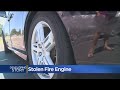 Woman's Car Hit In Stolen Fire Truck Pursuit