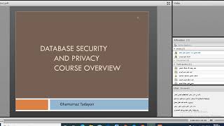 DATABASE SECURITY lecture1 section 1