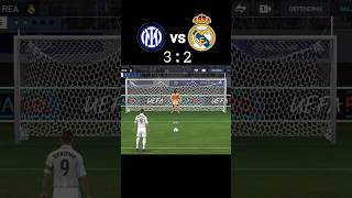 Real Madrid vs Inter Milan penalty shootout | UCL Final | #fifa #fifamobile #ucl #uclfinal #shorts