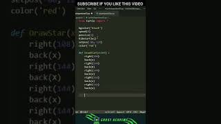 Python Turtle Graphics - Draw Art With Star Shape