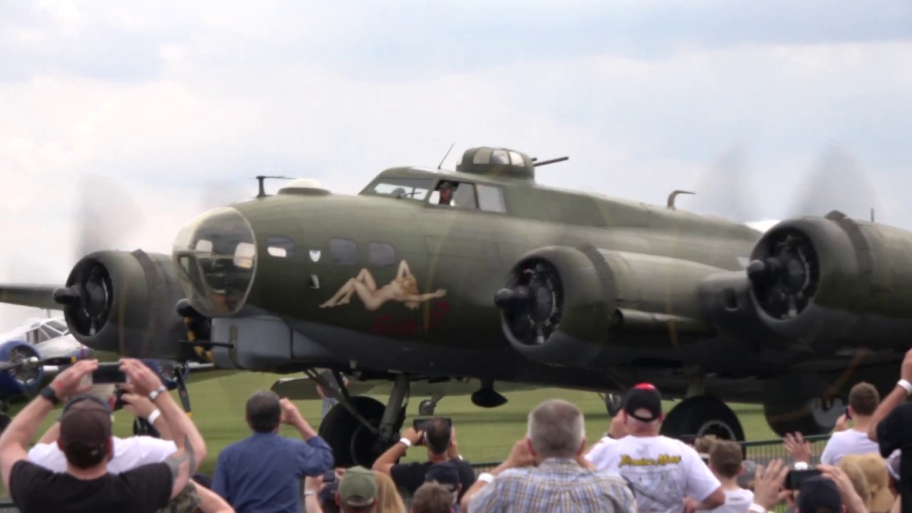 Boeing B-17G Flying Fortress, 'Sally B' - Duxford Flying Legends 2017 ...