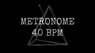 METRONOME 40BPM FINGER SNAPPING 40min. [METRONOME CHALLENGE] ⏳