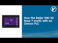 How the Beijer HMI X2 Base 7 works with an Omron PLC