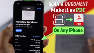 How to Scan Documents and Make PDFs with iPhone! [2023]