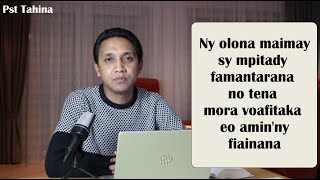 Marka 16: 15 - Ny olona maimay sy mpitady famantarana no tena mora voafitaka eo amin'ny fiainana