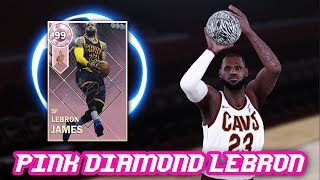 NBA 2K18 PINK DIAMOND 99 OVERALL LEBRON JAMES IS UNSTOPPABLE!! | THE BEST CARD IN NBA 2K18 MyTEAM
