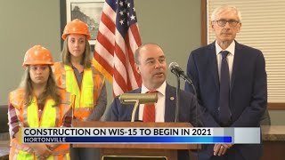 Construction dates set by Gov. Evers for WIS 15 expansion