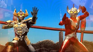 【タイガ《フォトンアース》× タロウの親子タッグ vs 帝国猟兵団 ダークロプスゼロ×2】バディチェンジ◆ウルトラマンフュージョンファイト #106 Ultraman Fusion Fight