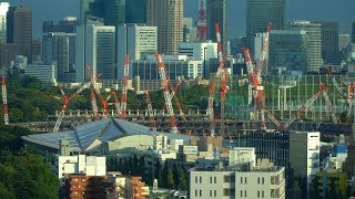 新国立競技場 (Tokyo 2020 Olympic Stadium) の建設状況（2017年10月7日）