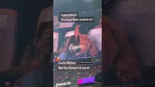 Celebrities at The Super Bowl in Las Vegas 2024! Justin & Hailey Bieber, Martha Stewart, & Jeff