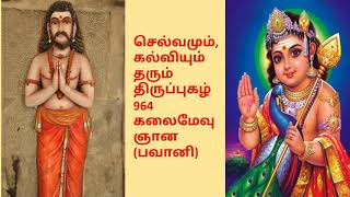 செல்வமும், கல்வியும் தரும் திருப்புகழ் 964 கலைமேவு ஞான  பவானி | bhavani  Thiruppugazh 964 kalaimevu