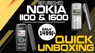 Nokia 1600 \u0026 1100 OLD Mobile Quick Unboxing