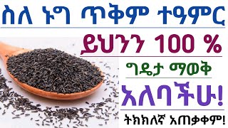 የኑግ አስደናቂ የጤና ጥቅሞች እና መጠቀም የሌለባቸው ሰዎችና አጠቃቀም| Amazing health benefits of niger seeds