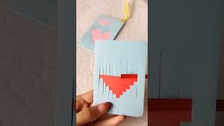 how to make origami craft cards | origami kartu nama #shorts