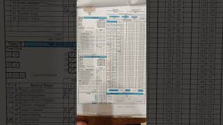 score sheet