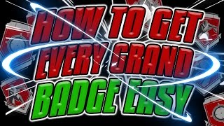 Nba 2k17 • How To Get Every GRAND BADGE EASy! •Playmaker, Glass Cleaner, Sharpshooter! •MyPark!