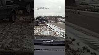 Police Officer Witnesses Multiple Crashes on Slick Road