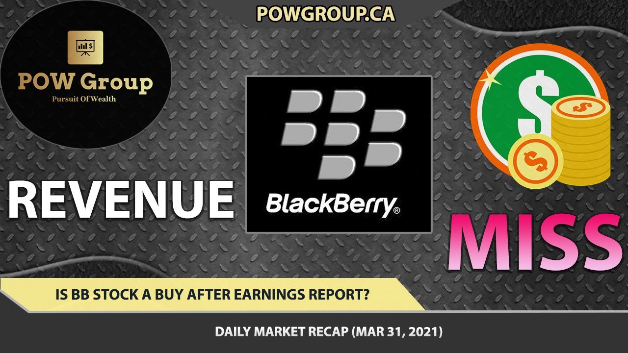 BB Stock Misses On Revenues Beats On EPS, Why Was BlackBerry Down Today ...