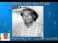 JAN NISAR AKHTAR IN BHOPAL MUSHAIRA 1972
